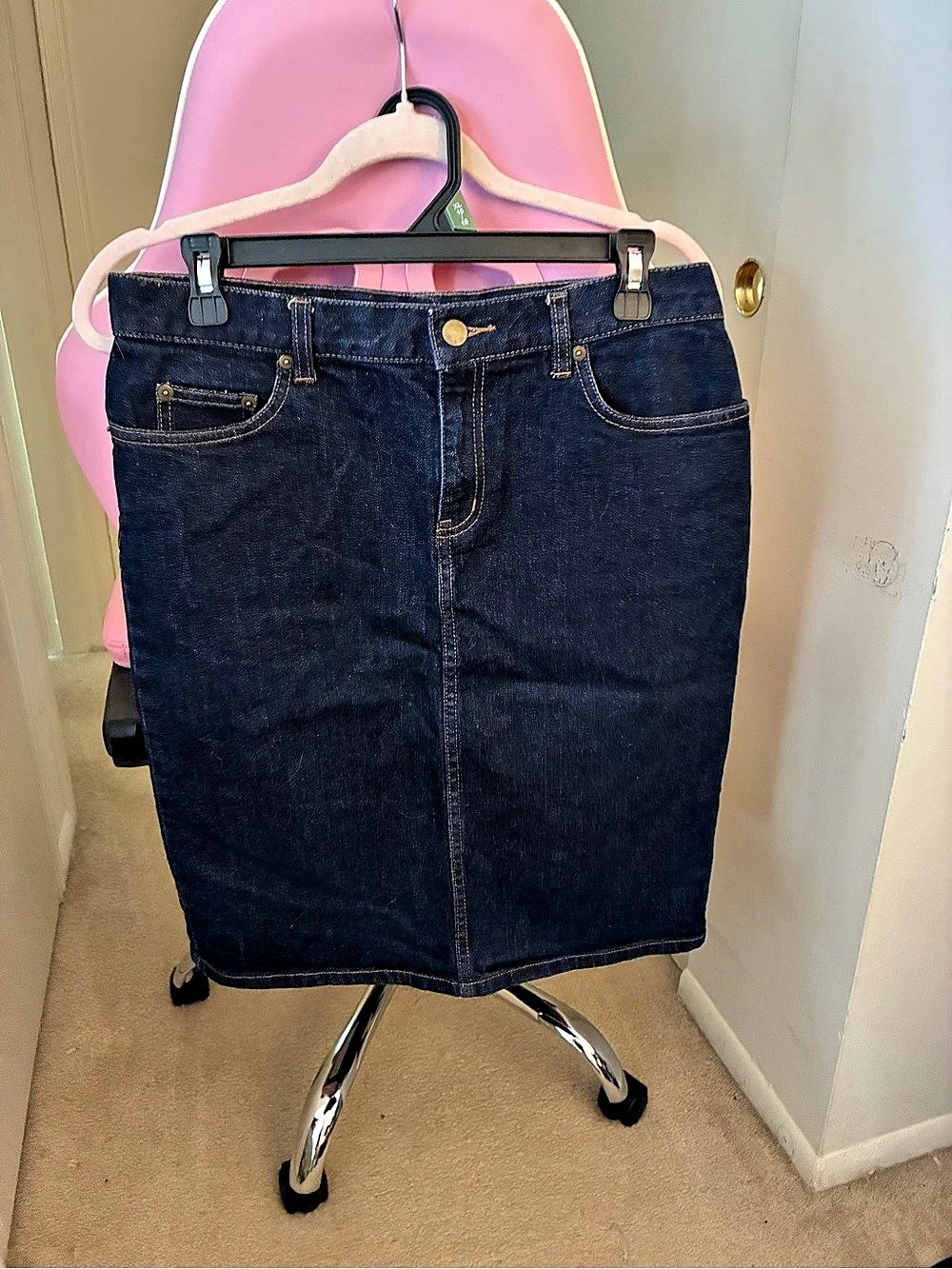 Lauren Ralph Lauren Denim Pencil Skirt in Blue Size 6
